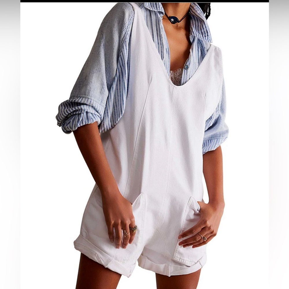 We the Free High Roller Shortall in Optic White